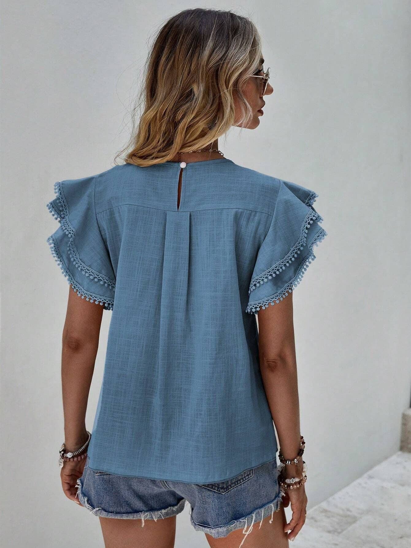 Petal Ruffle Blouse
