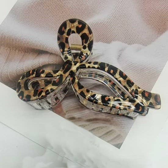 Luxe Leopard Bow Clip