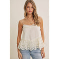Pearl Lace Flare Cami