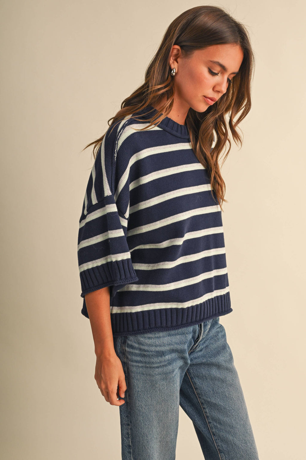 Blue Note Cropped Sweater