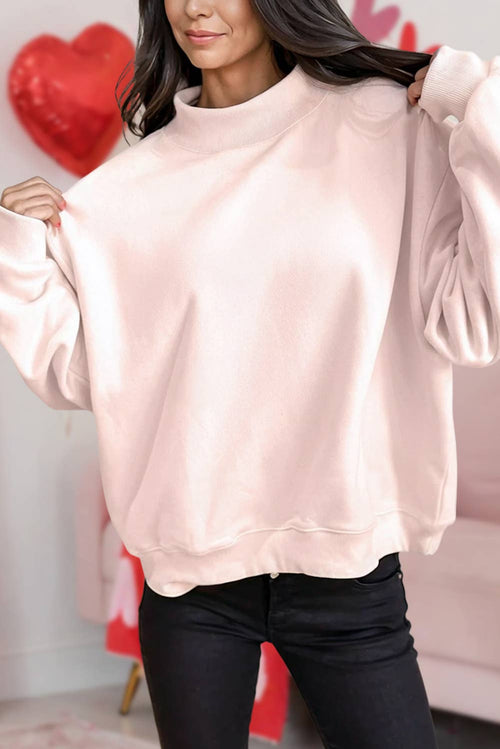 Soft Bloom Mock Neck
