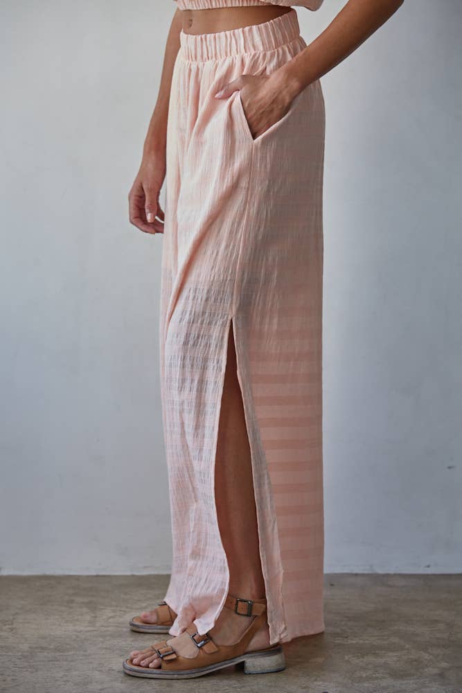 Blush & Breezy Wide Leg Pants