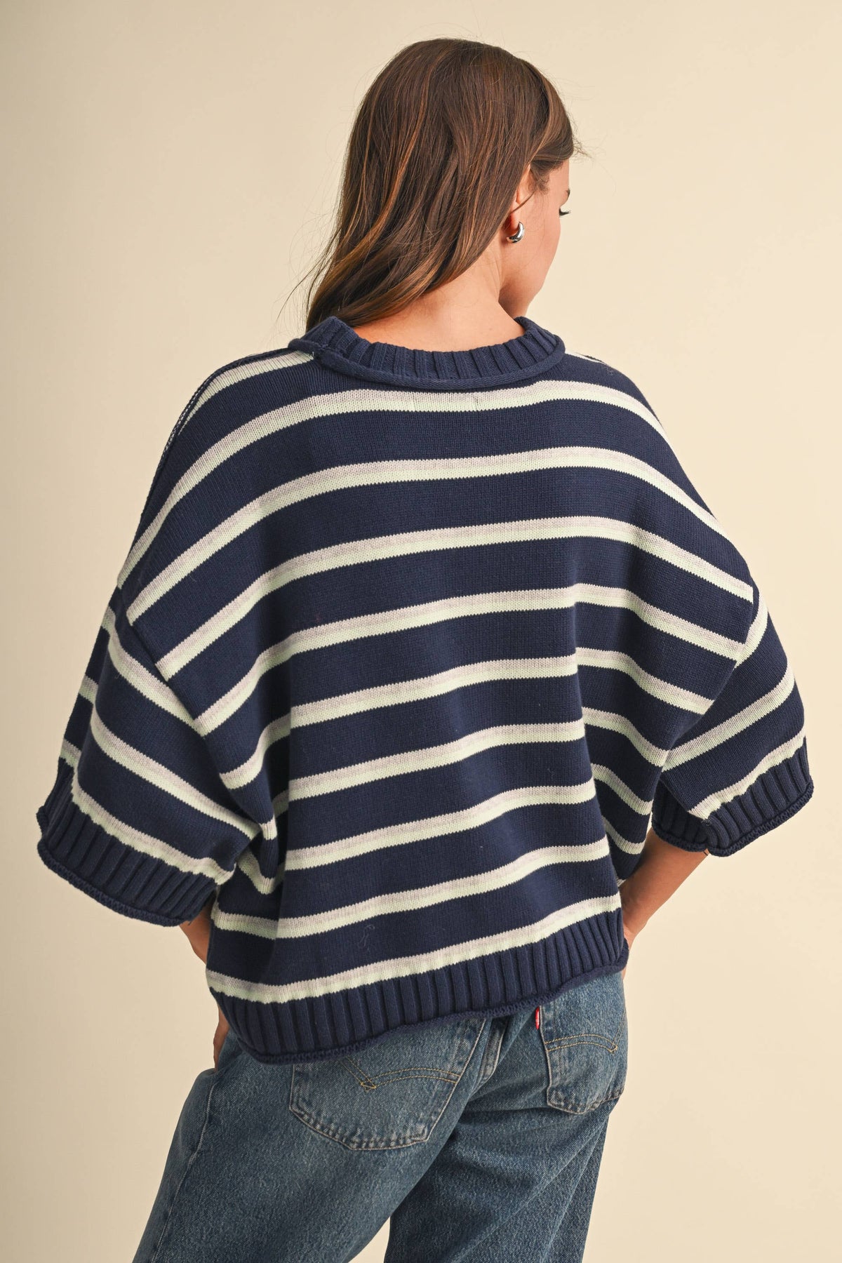 Blue Note Cropped Sweater