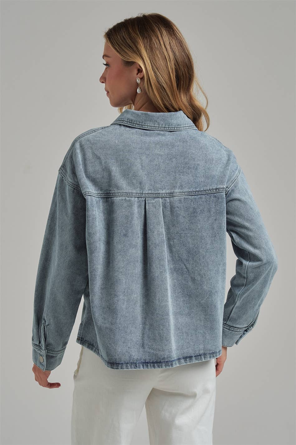 The Billie Blue Denim Shacket