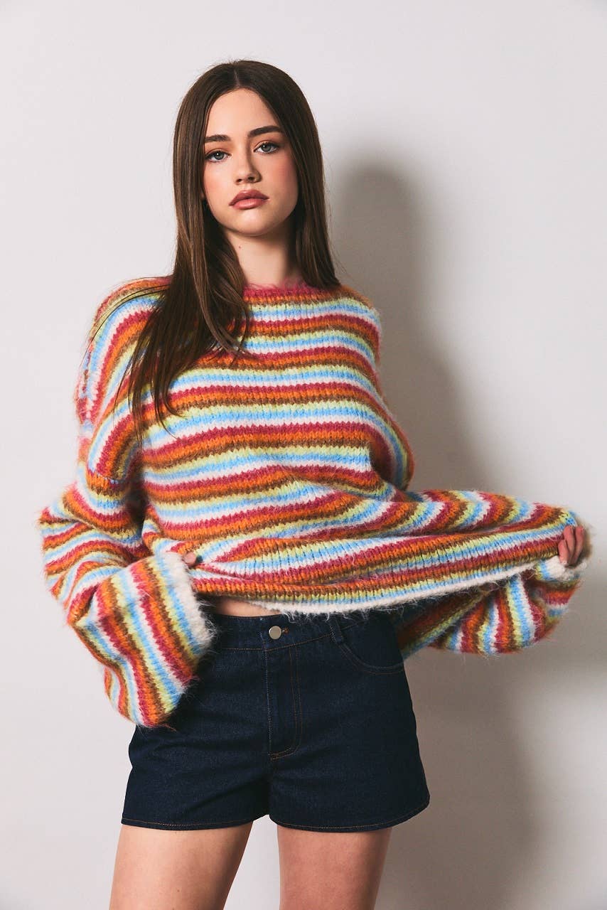 Golden Hour Striped Sweater