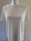 Cloud Waffle Boat Neck Top