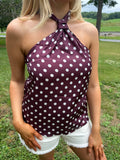 The Dotty Tie Halter