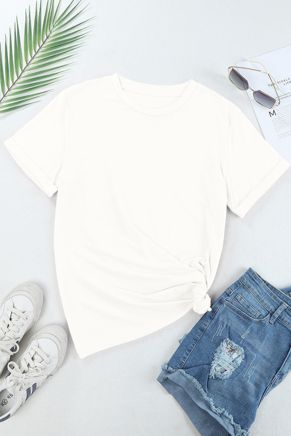 The White Crew Tee