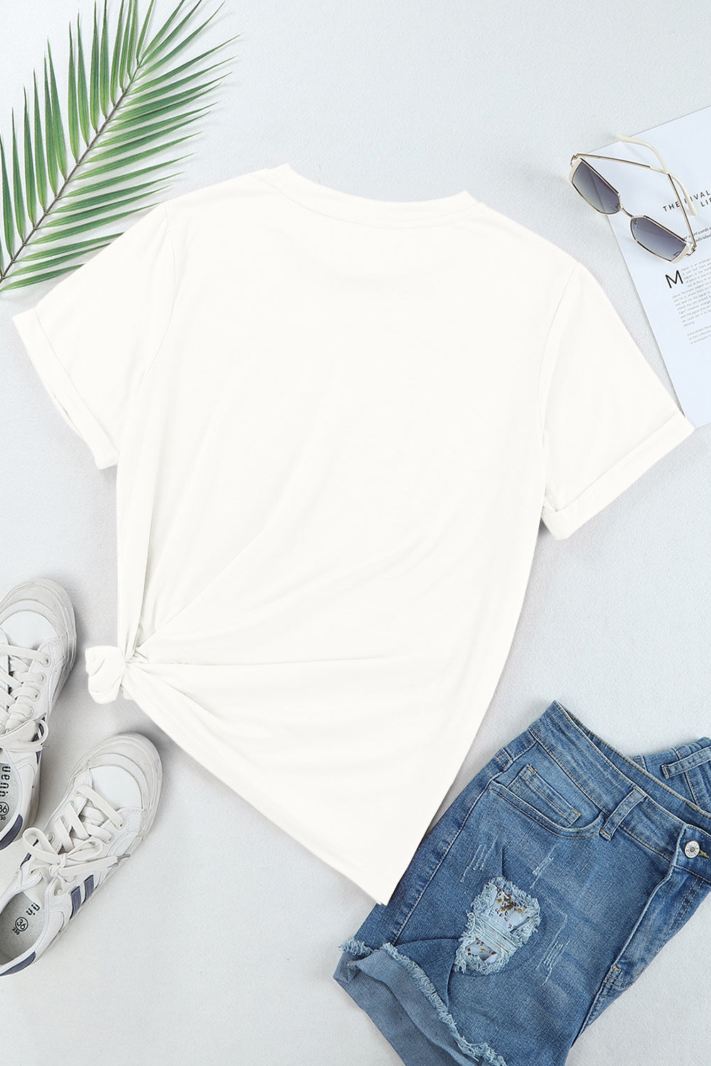 The White Crew Tee