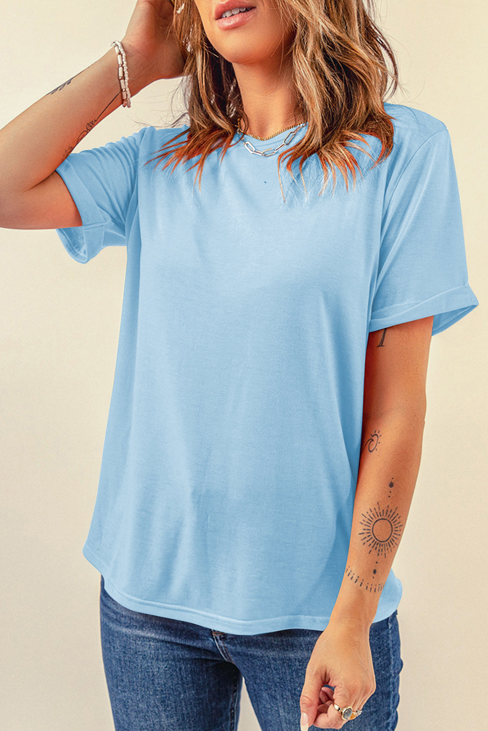 The Light Blue Crew Tee