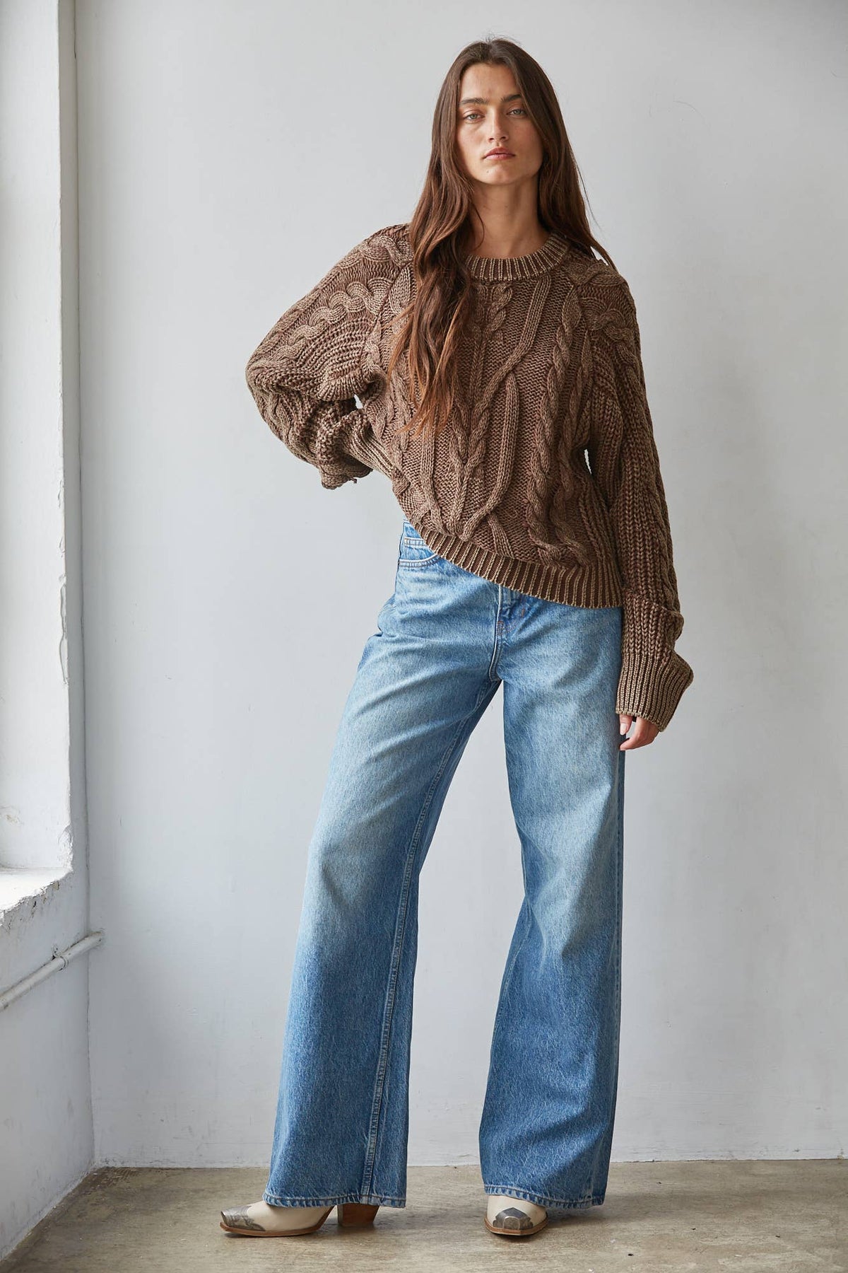 The Nora Cable Knit Sweater