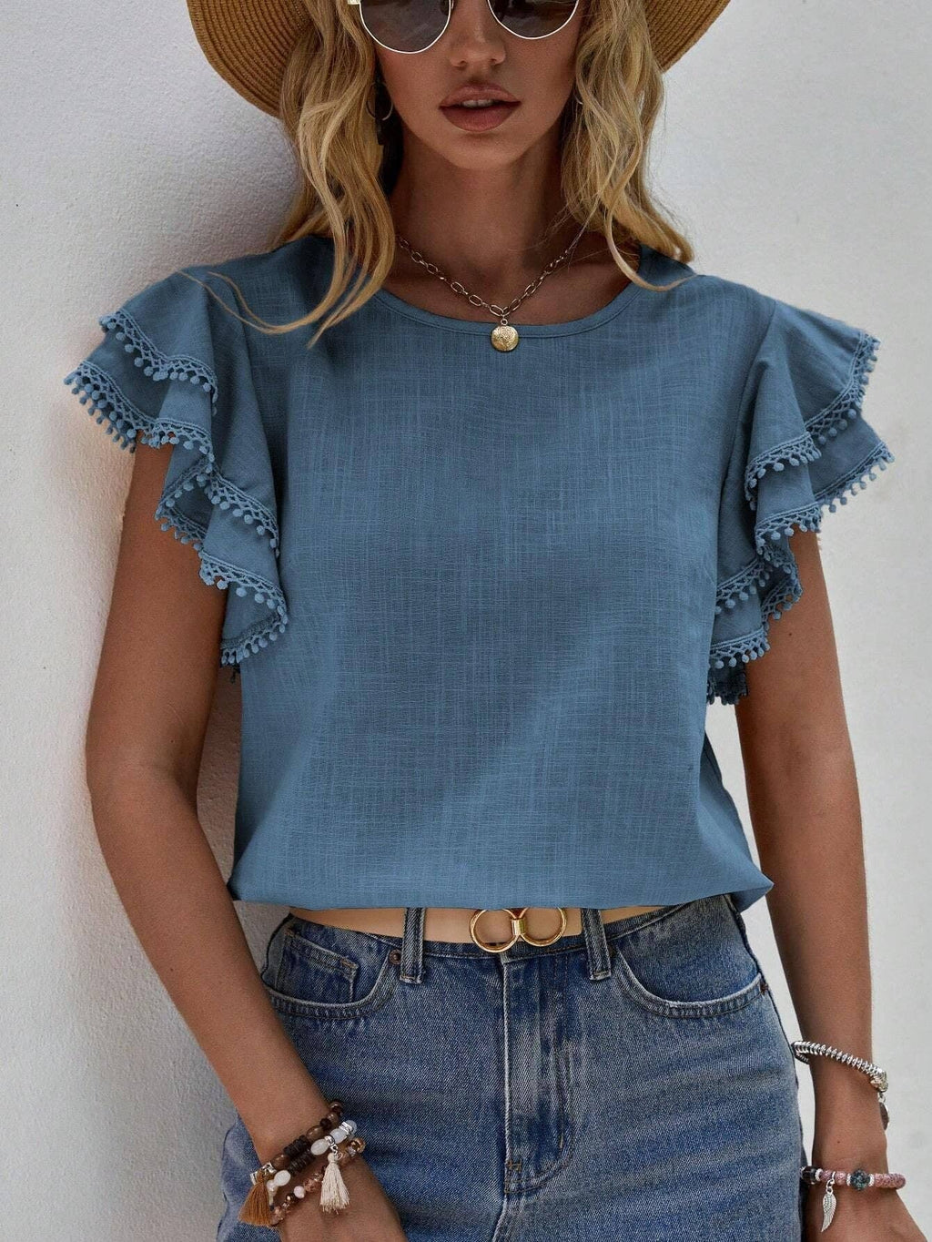 Petal Ruffle Blouse