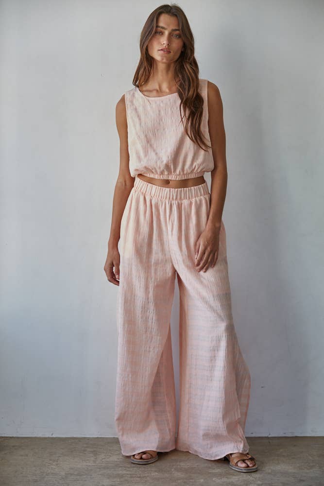 Blush & Breezy Wide Leg Pants
