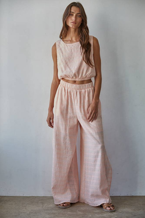 Blush & Breezy Wide Leg Pants