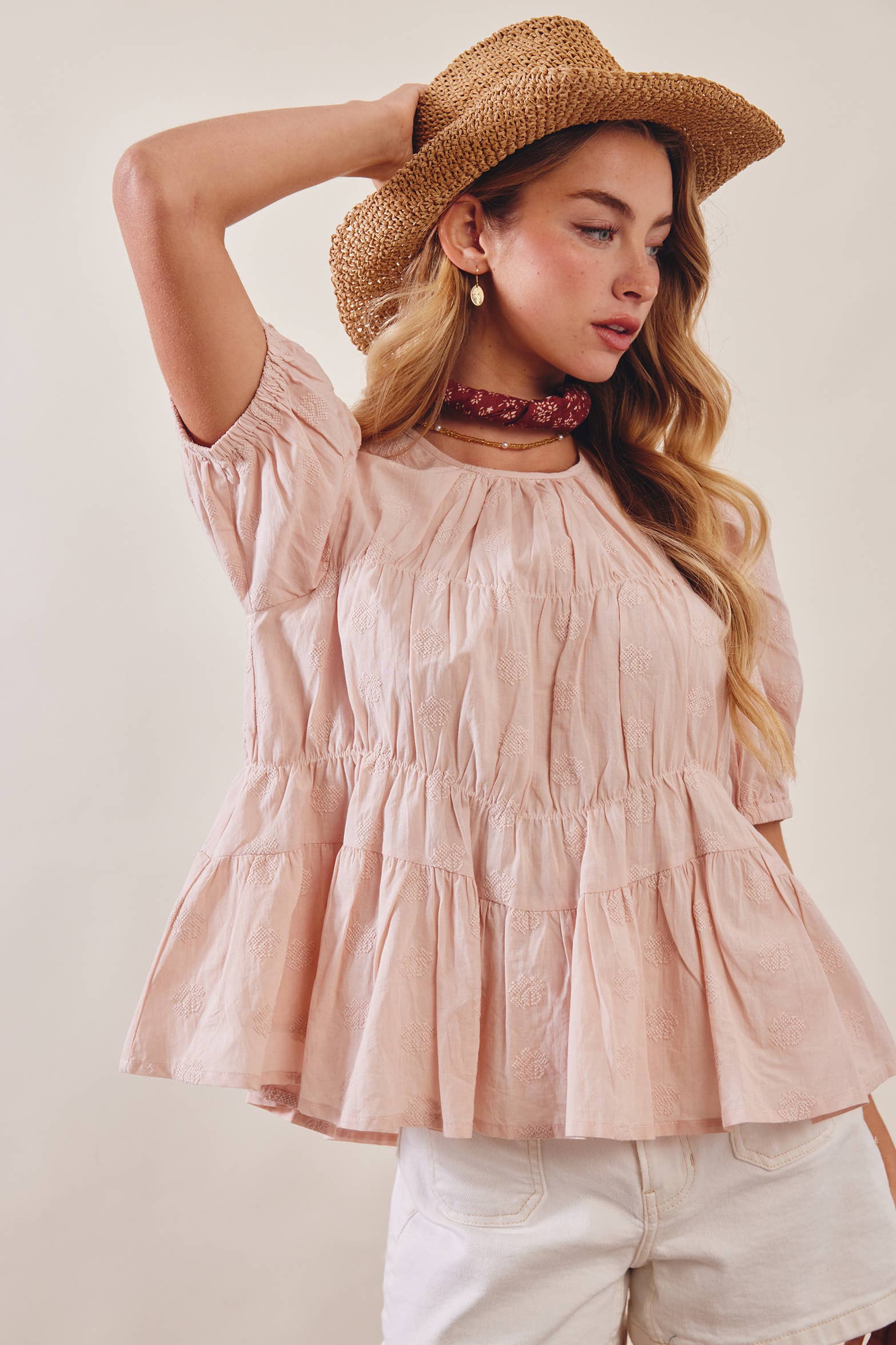 The Rose Peplum Blouse