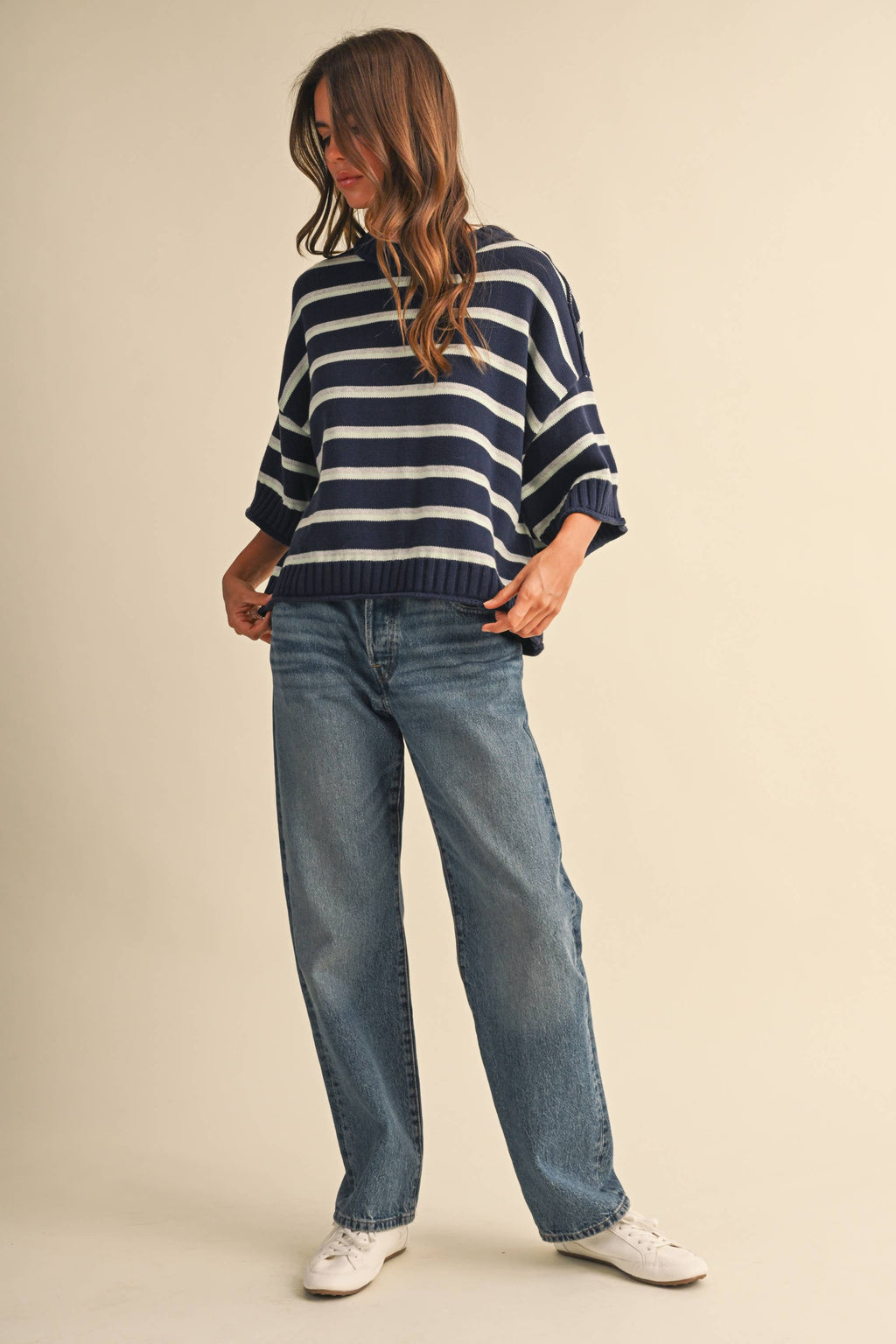 Blue Note Cropped Sweater