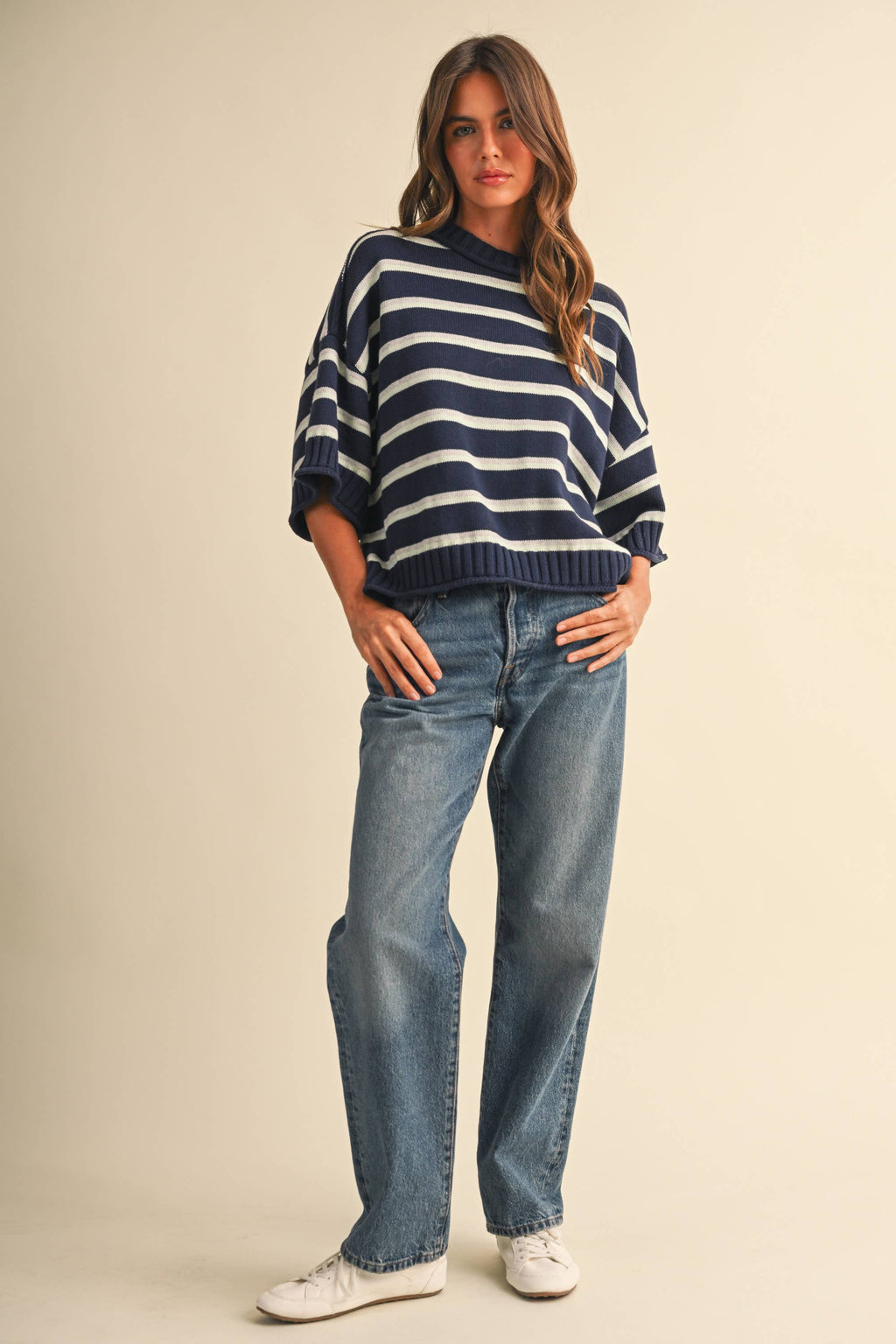 Blue Note Cropped Sweater